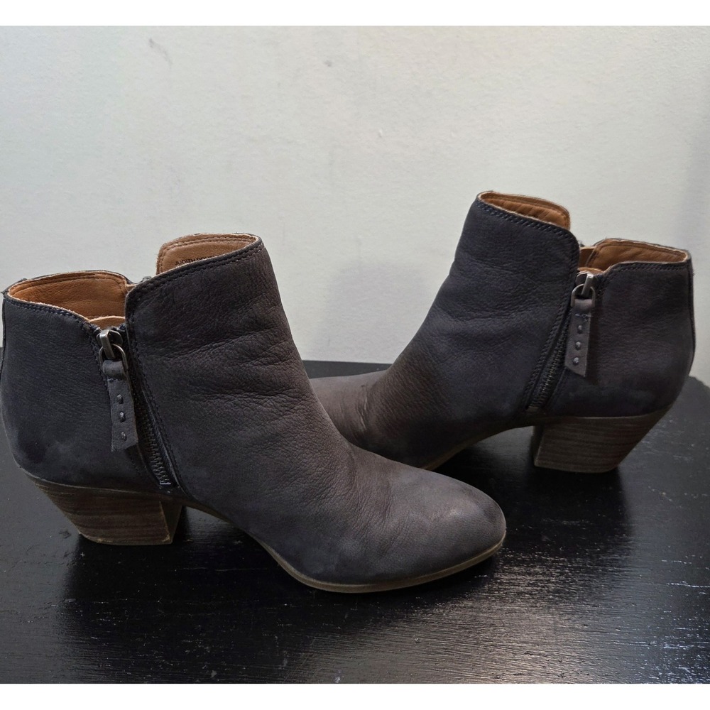 Frye Women's Judith Double Zip Grqy Ankle Booties, Size‎ 7.5 M, 2.5" Heel